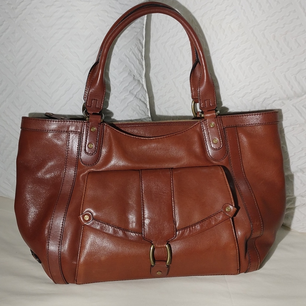 COLE HAAN WOMEN'S GENUINE LEATHER WALLET COLOR BROWN